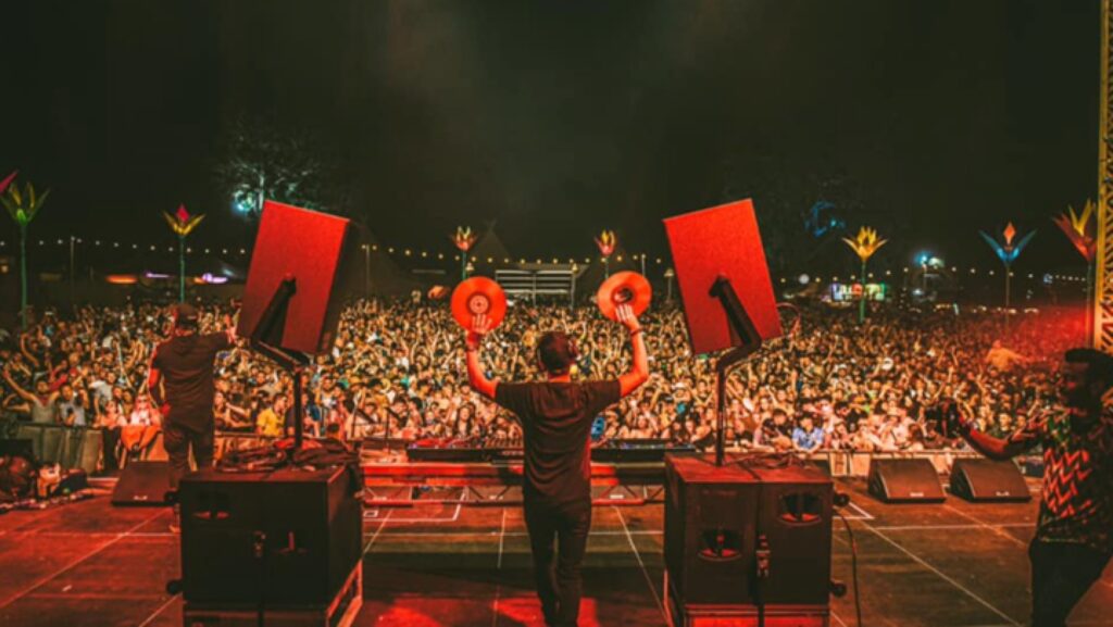 Andy C headlining the main stage at El Dorado Festival 2019